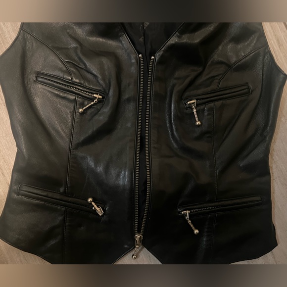Easy rider leather vest like new - Picture 2 of 11